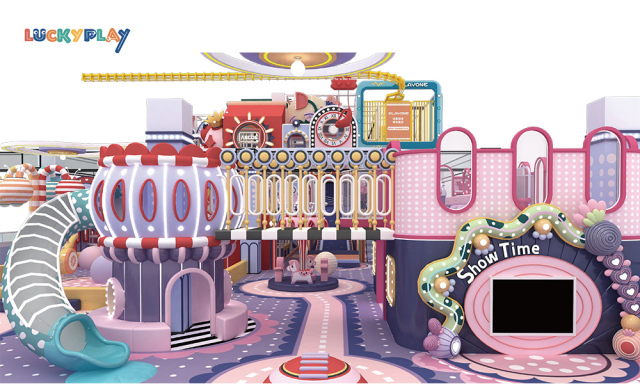 Fireworks theme indoor playground design