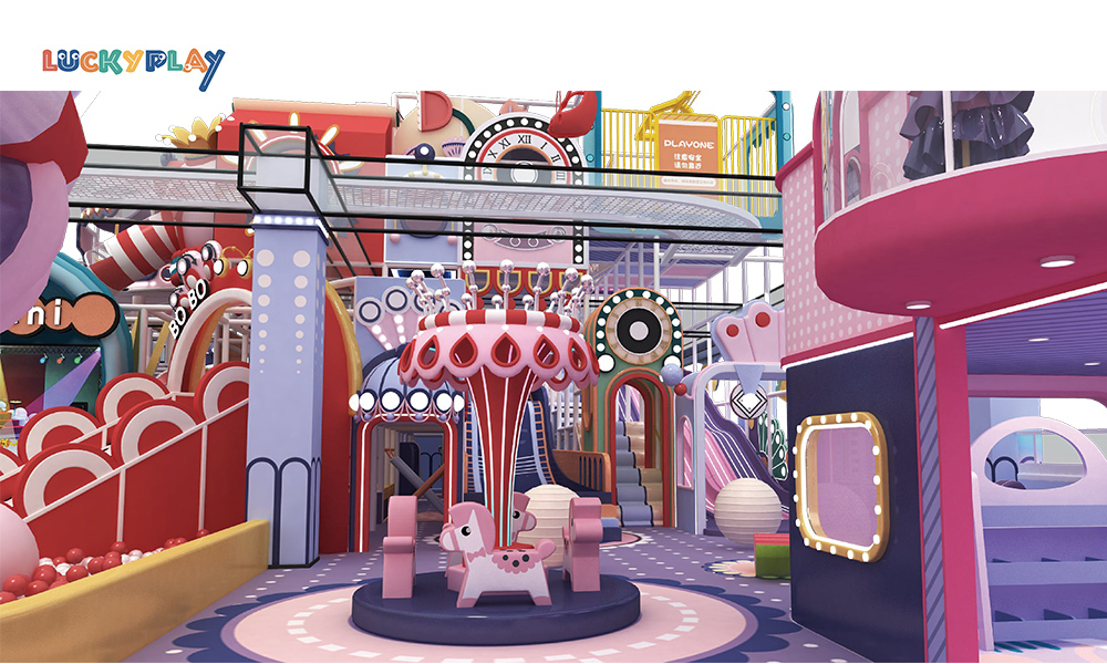 Fireworks theme indoor playground design