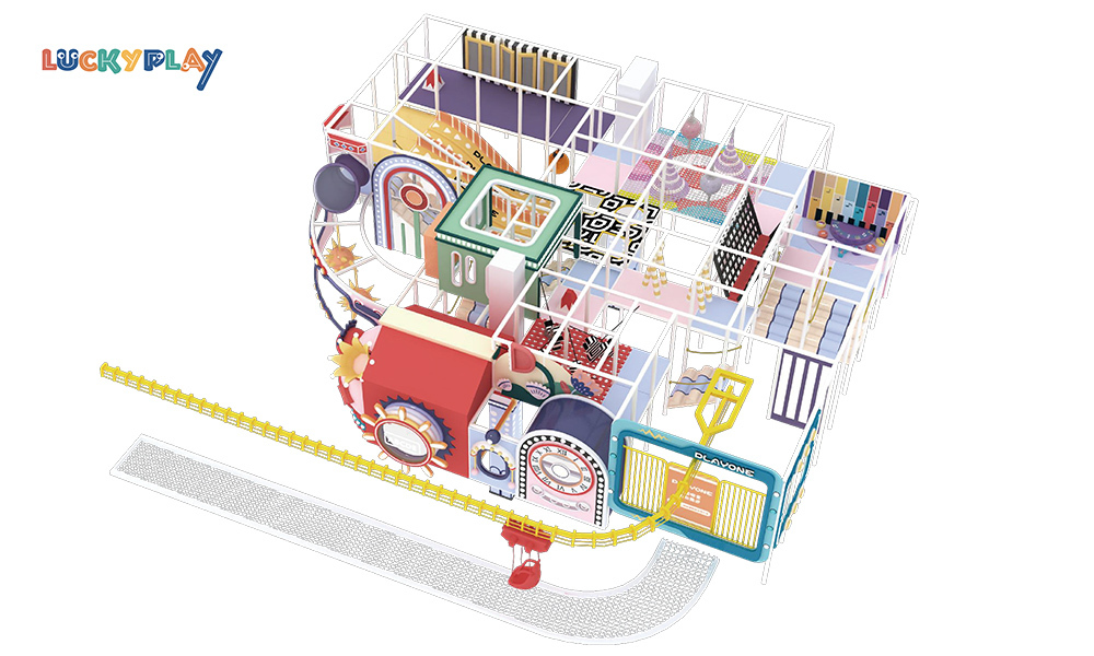 Fireworks theme indoor playground design