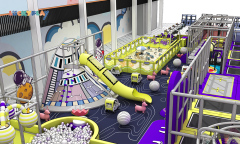 Comic style indoor playground design