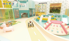 Warm indoor playground design