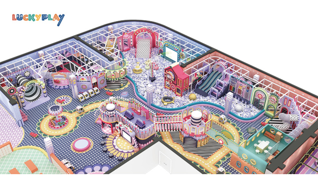 Fireworks theme indoor playground design