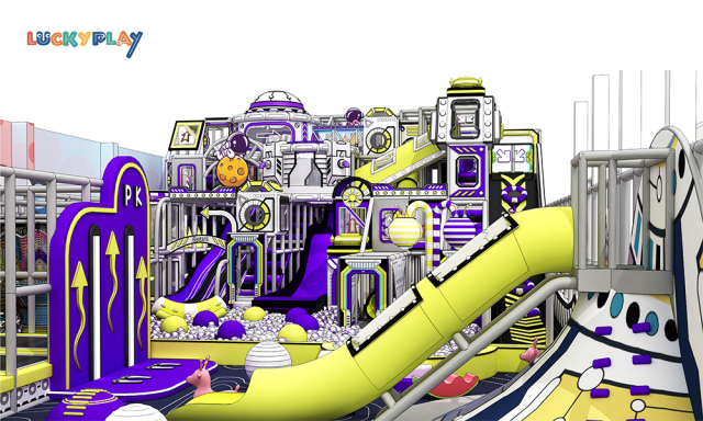 Comic style indoor playground design