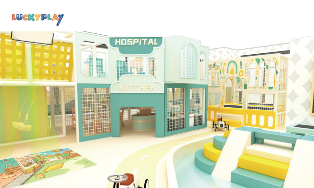 Warm indoor playground design