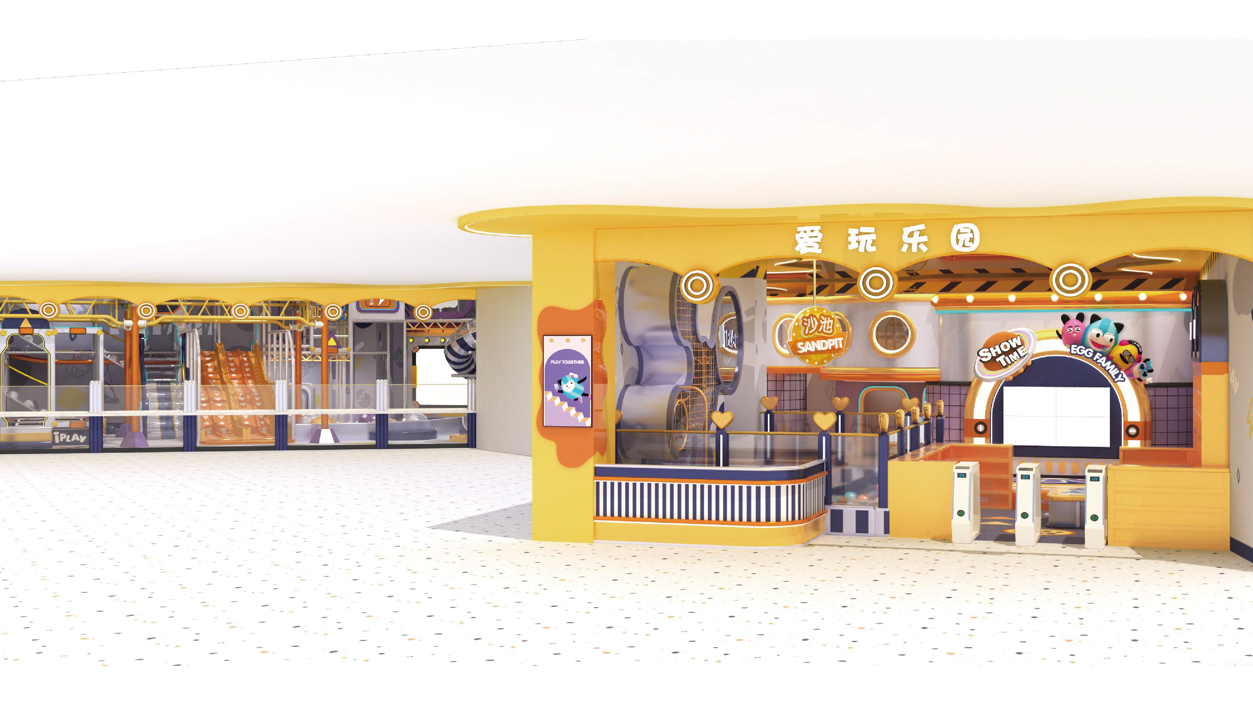 Custom Indoor Playground and Trampoline Park for Kids