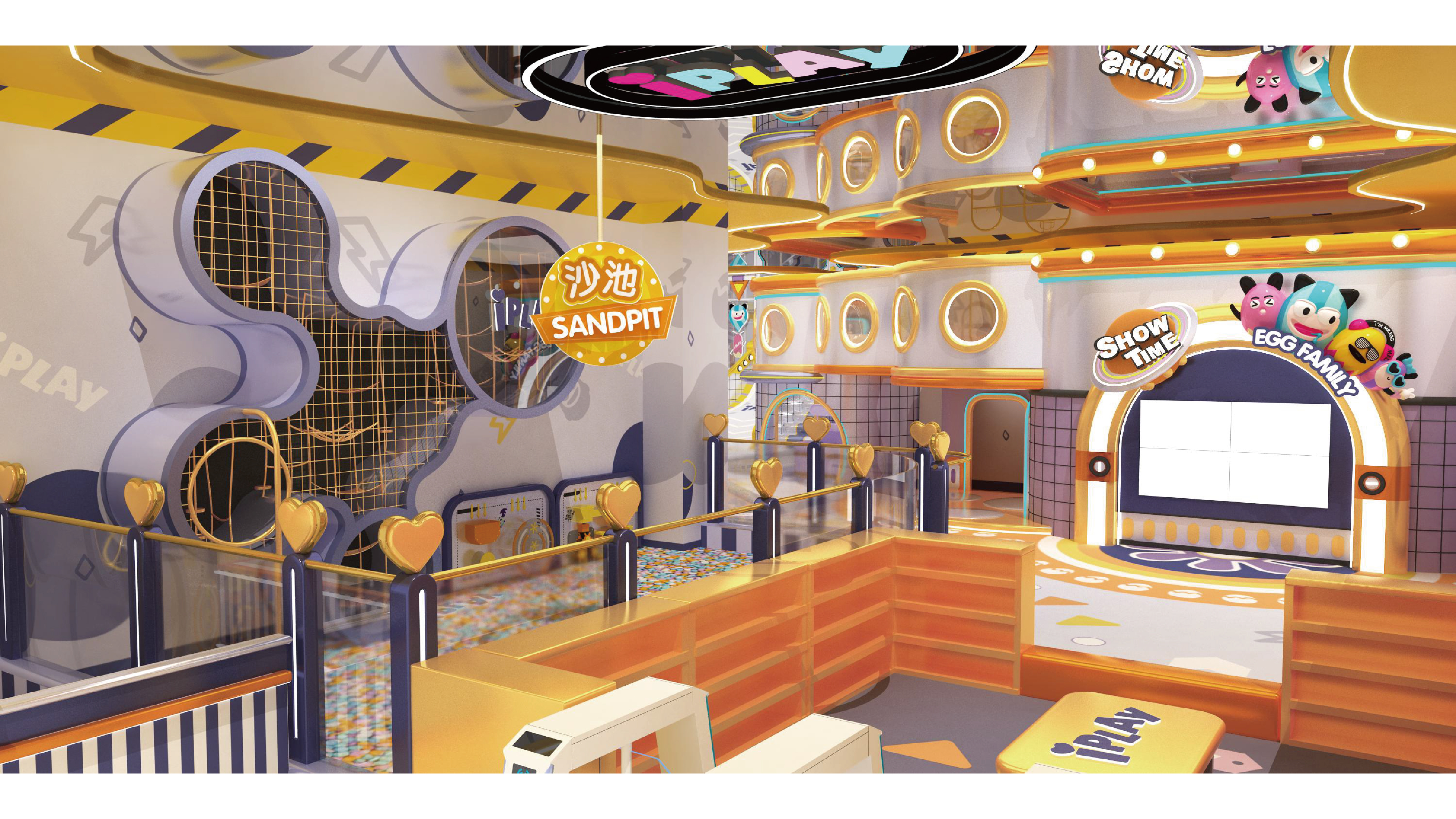 Custom Indoor Playground and Trampoline Park for Kids