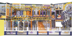 Custom Indoor Playground and Trampoline Park for Kids