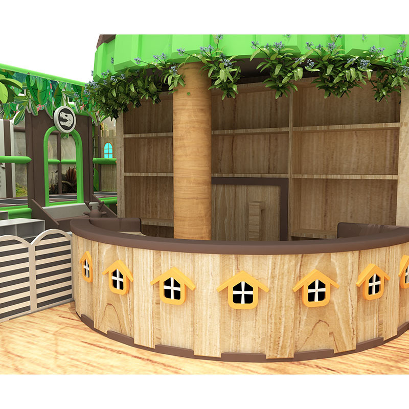 Treehouse-style indoor playground