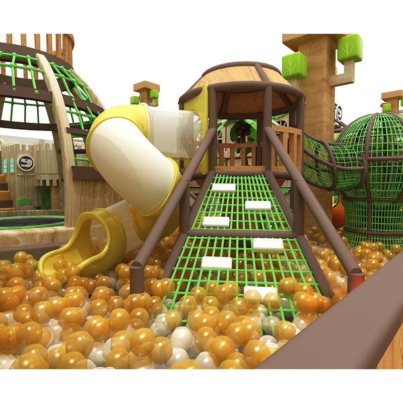 Treehouse-style indoor playground
