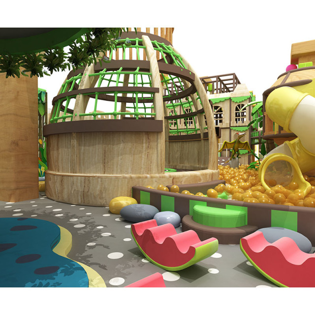 Treehouse-style indoor playground