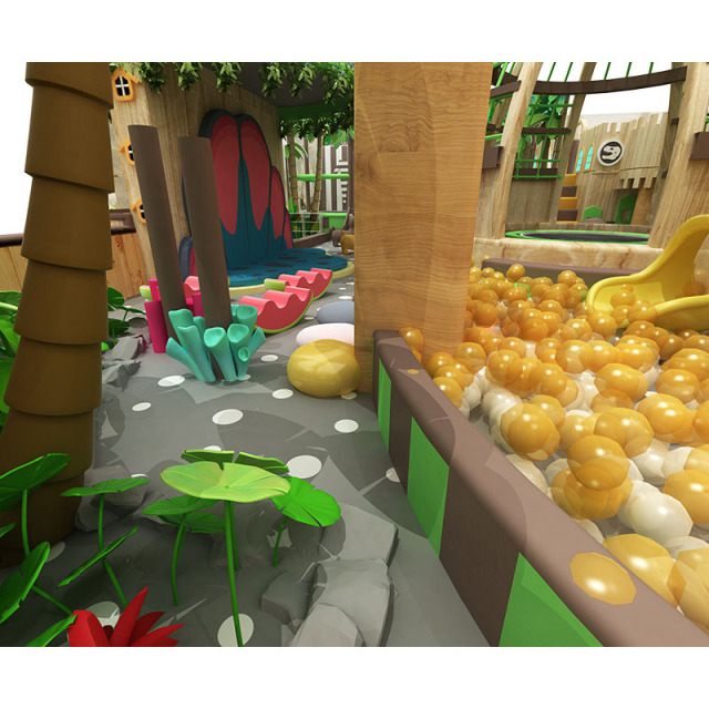 Treehouse-style indoor playground