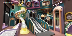 Elf castle style indoor playground renderings