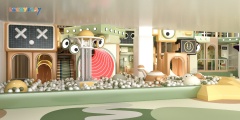 Indoor playground design with strange eyes
