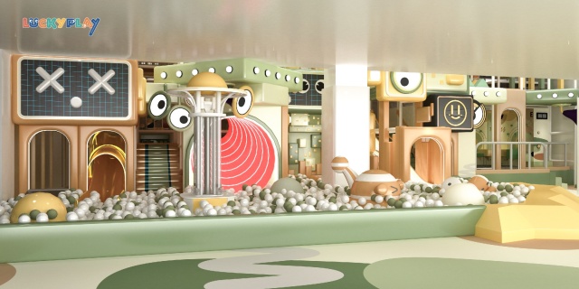 Indoor playground design with strange eyes