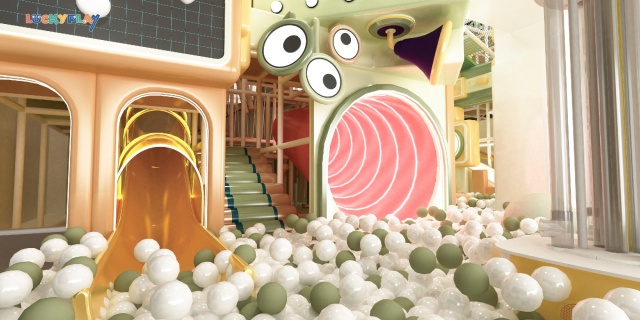 Indoor playground design with strange eyes