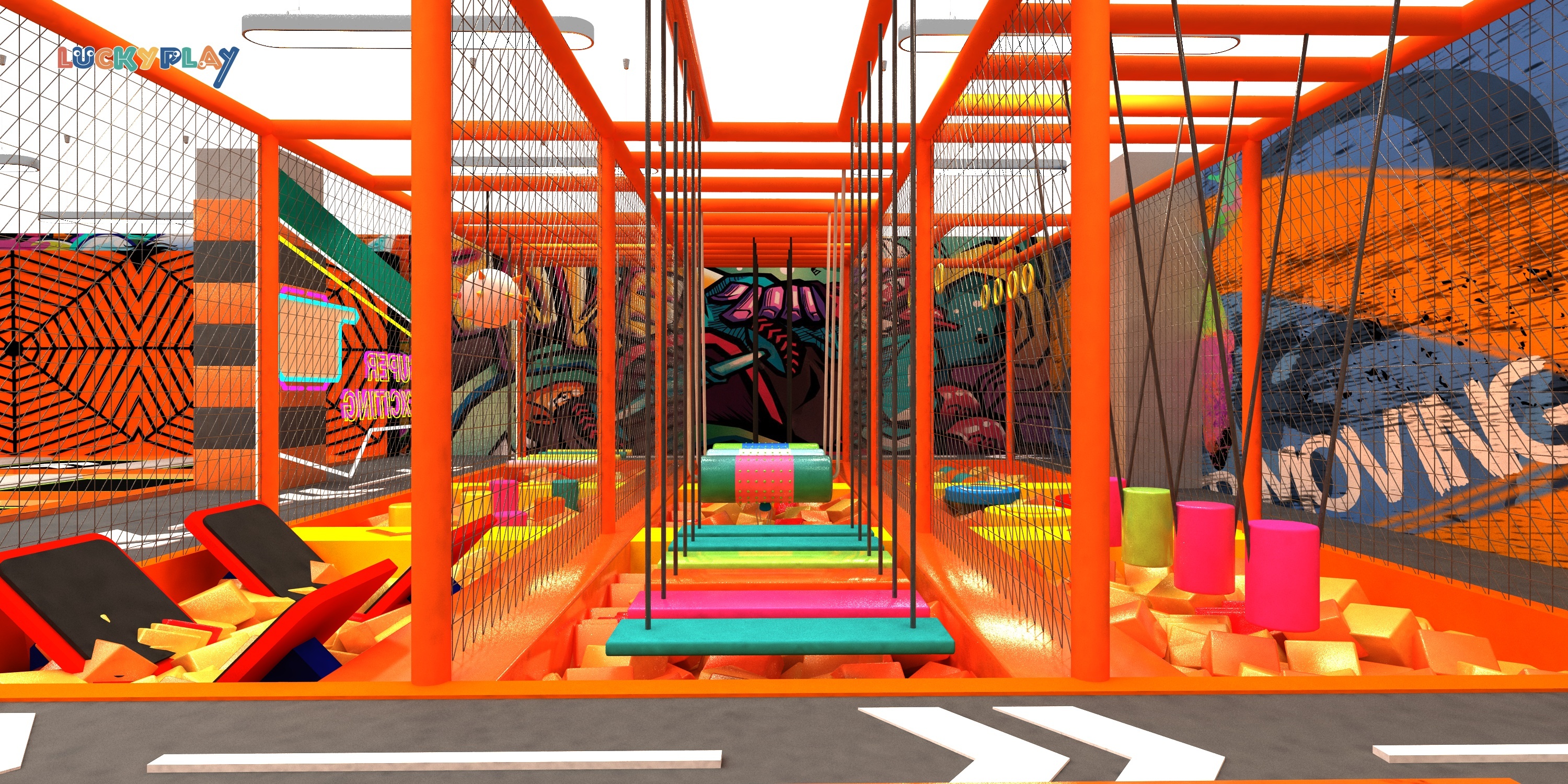 Super Trampoline Park Design