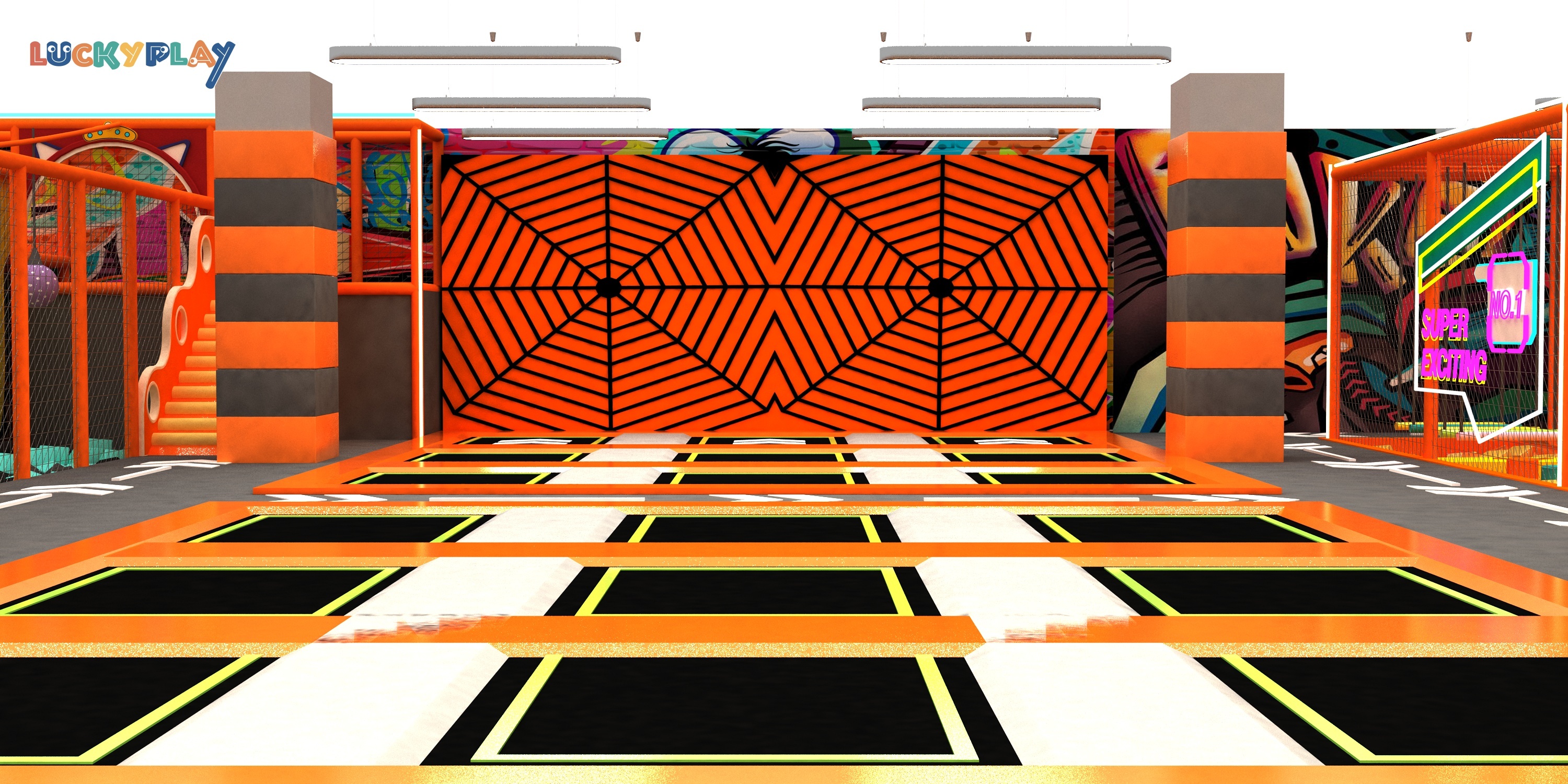 Super Trampoline Park Design