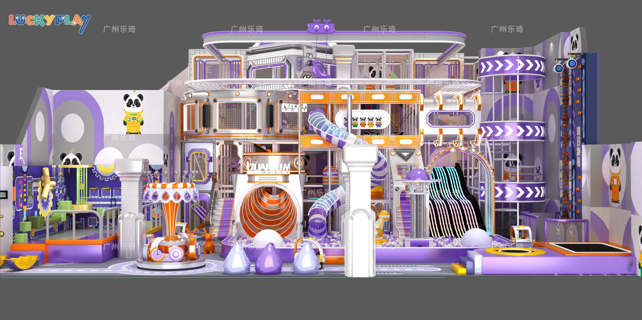 Design of high-rise sports indoor playground