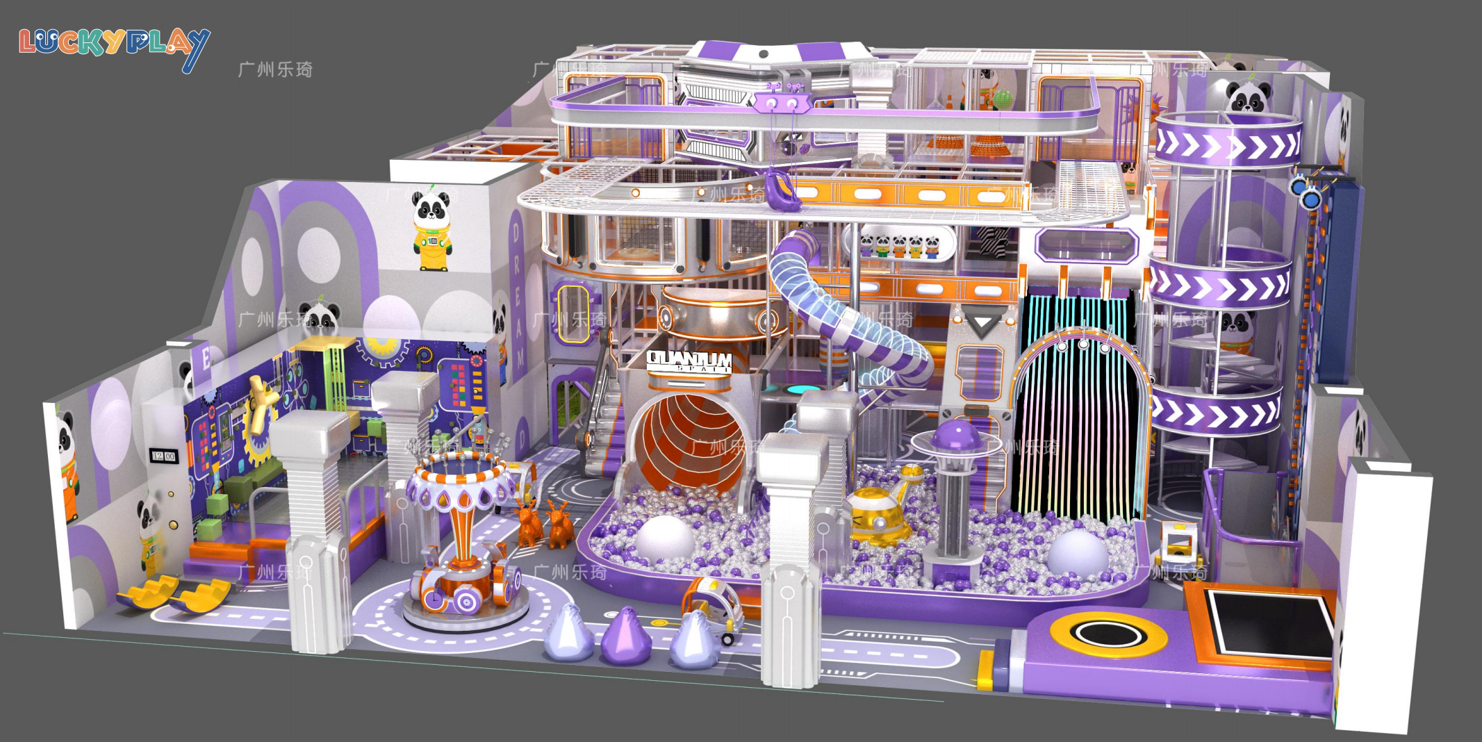 Design of high-rise sports indoor playground