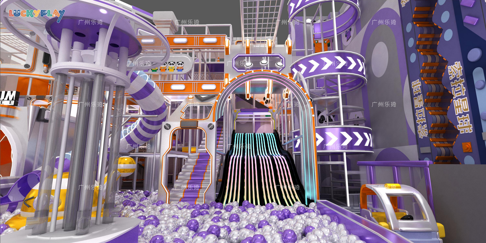 Design of high-rise sports indoor playground