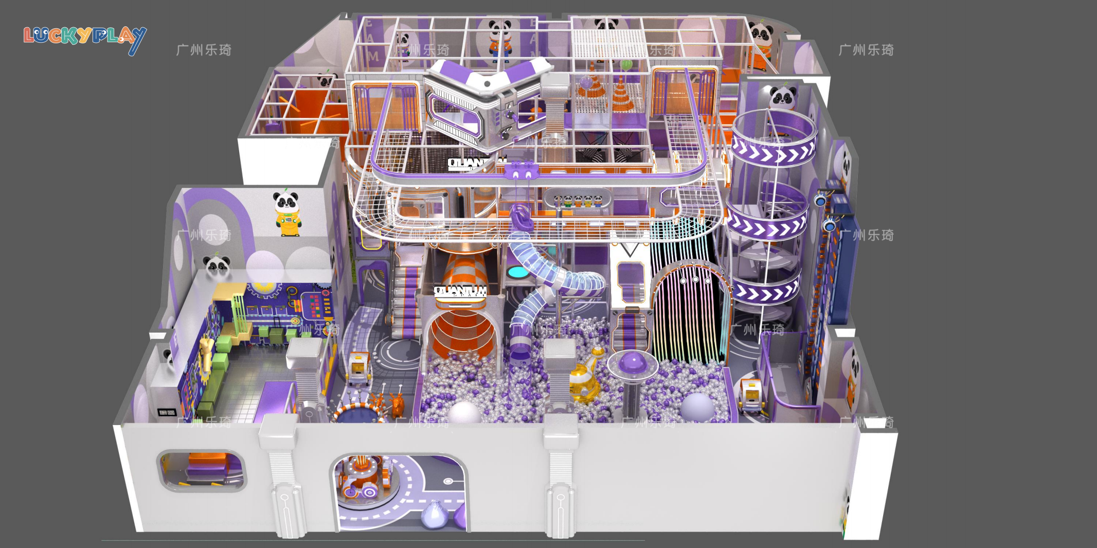 Design of high-rise sports indoor playground