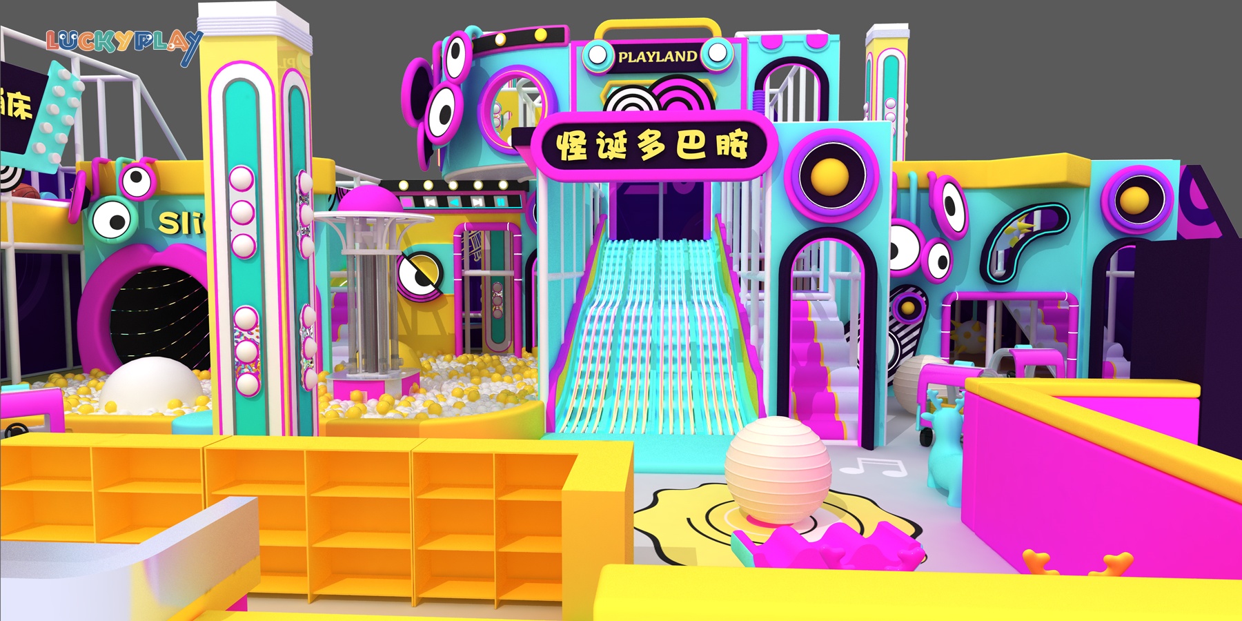 Funny style indoor playground design