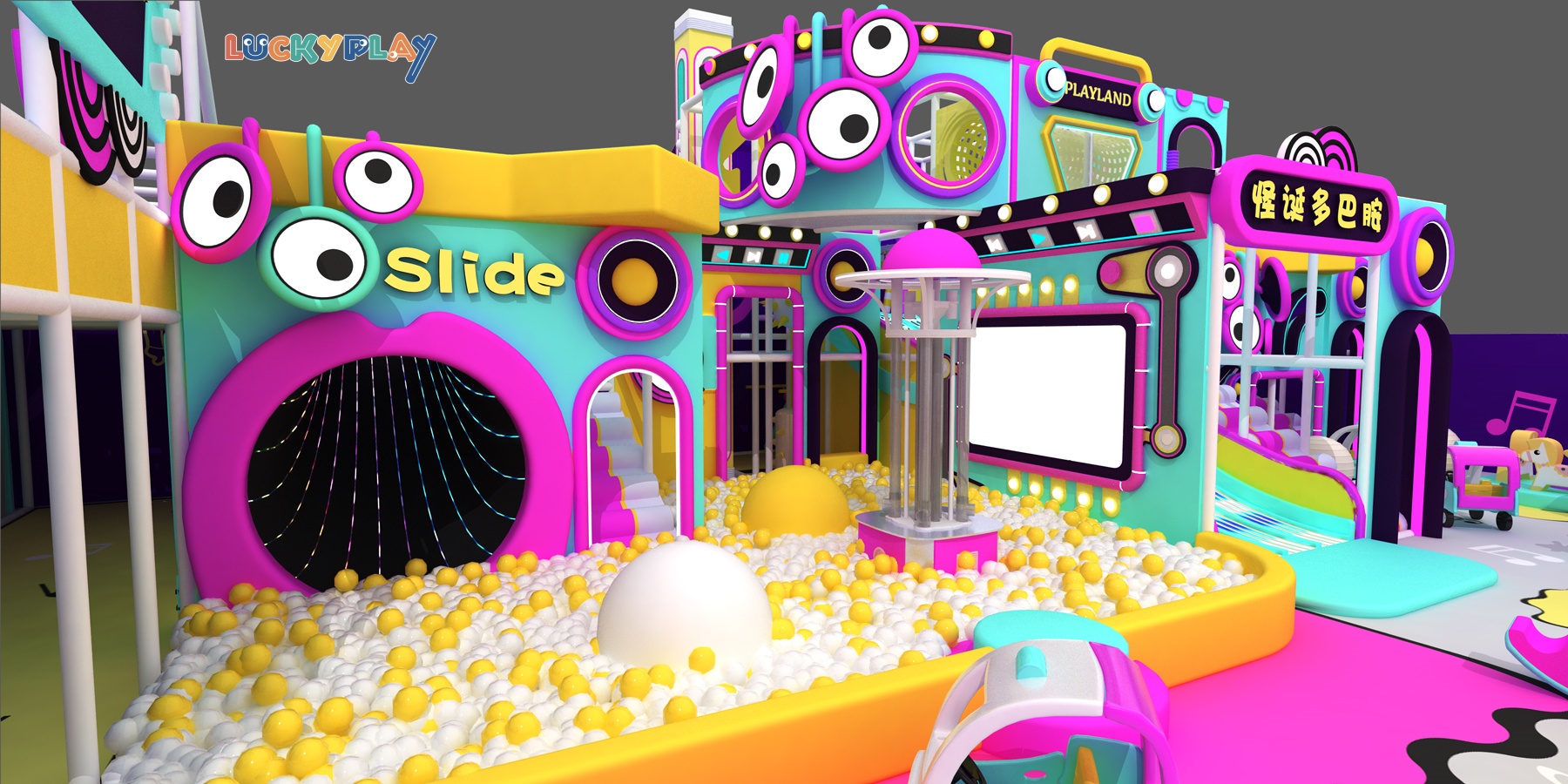 Funny style indoor playground design