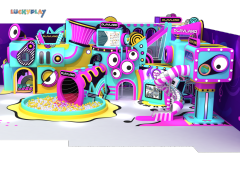 Design drawing of the Weird Sound Wave Park indoor playground