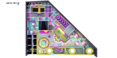 Weird sound wave style indoor playground