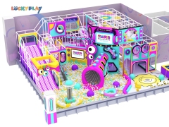 Design drawing of a grotesque sound wave park style indoor playground