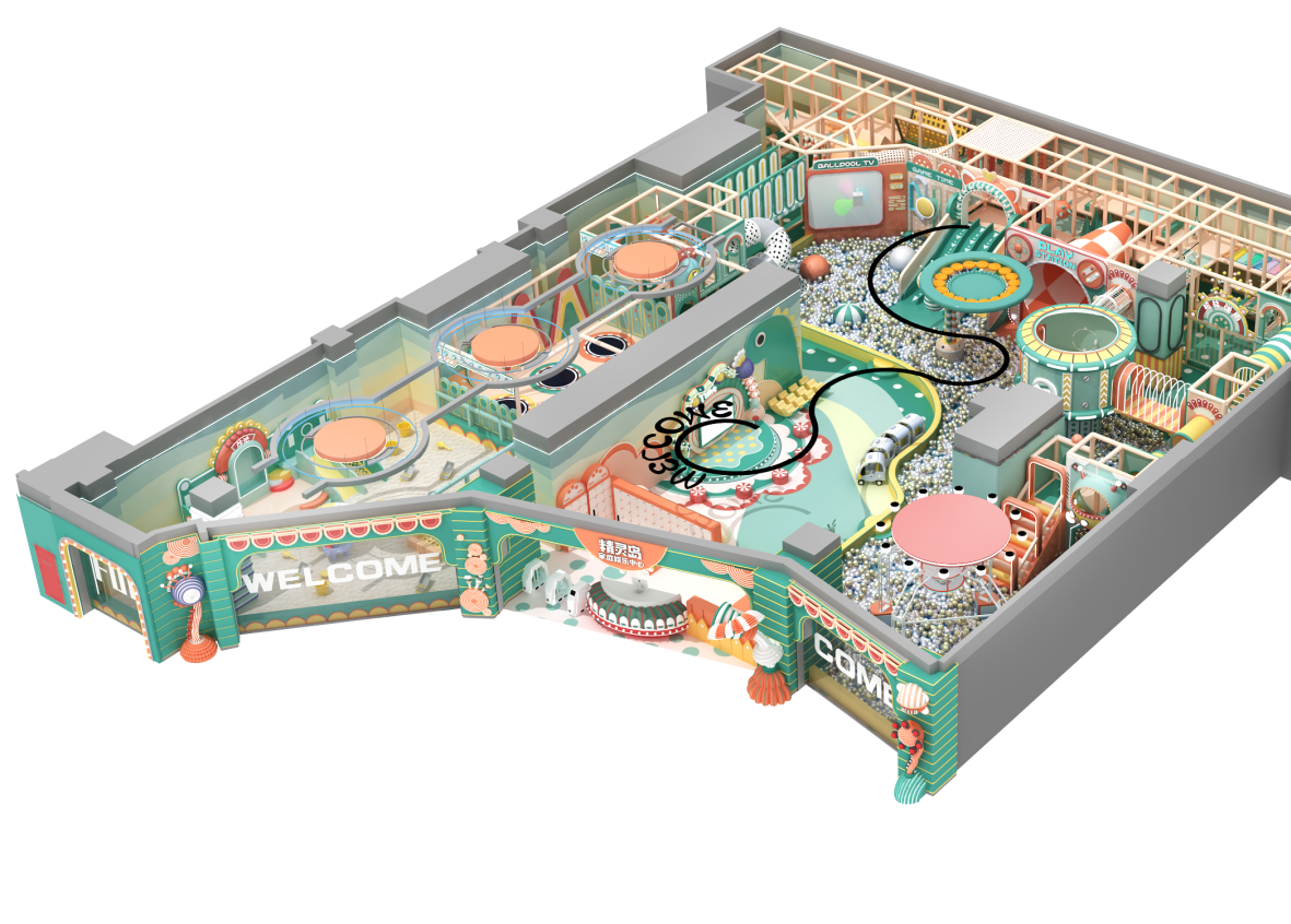 Forest style indoor playground design