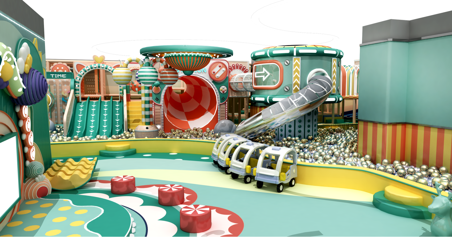 Forest style indoor playground design