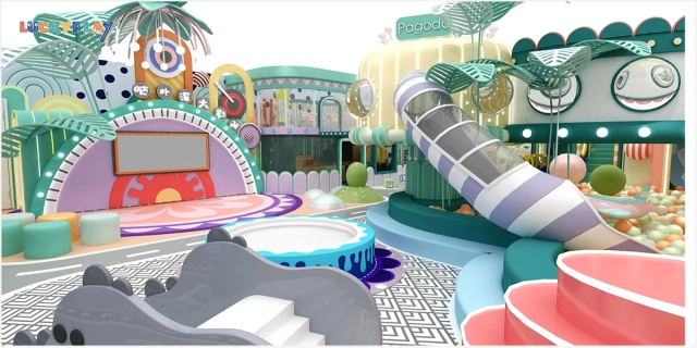 Jungle style indoor playground 