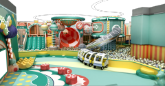 Forest style indoor playground design