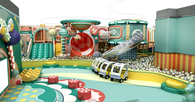 Forest style indoor playground design