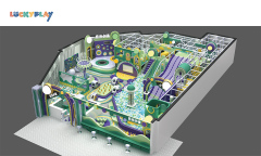 Abstract forest style indoor playground design