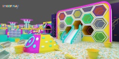 Weird Sound Wave Theme Indoor Playground