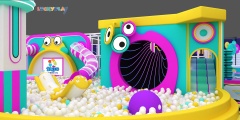 Weird Sound Wave Theme Indoor Playground