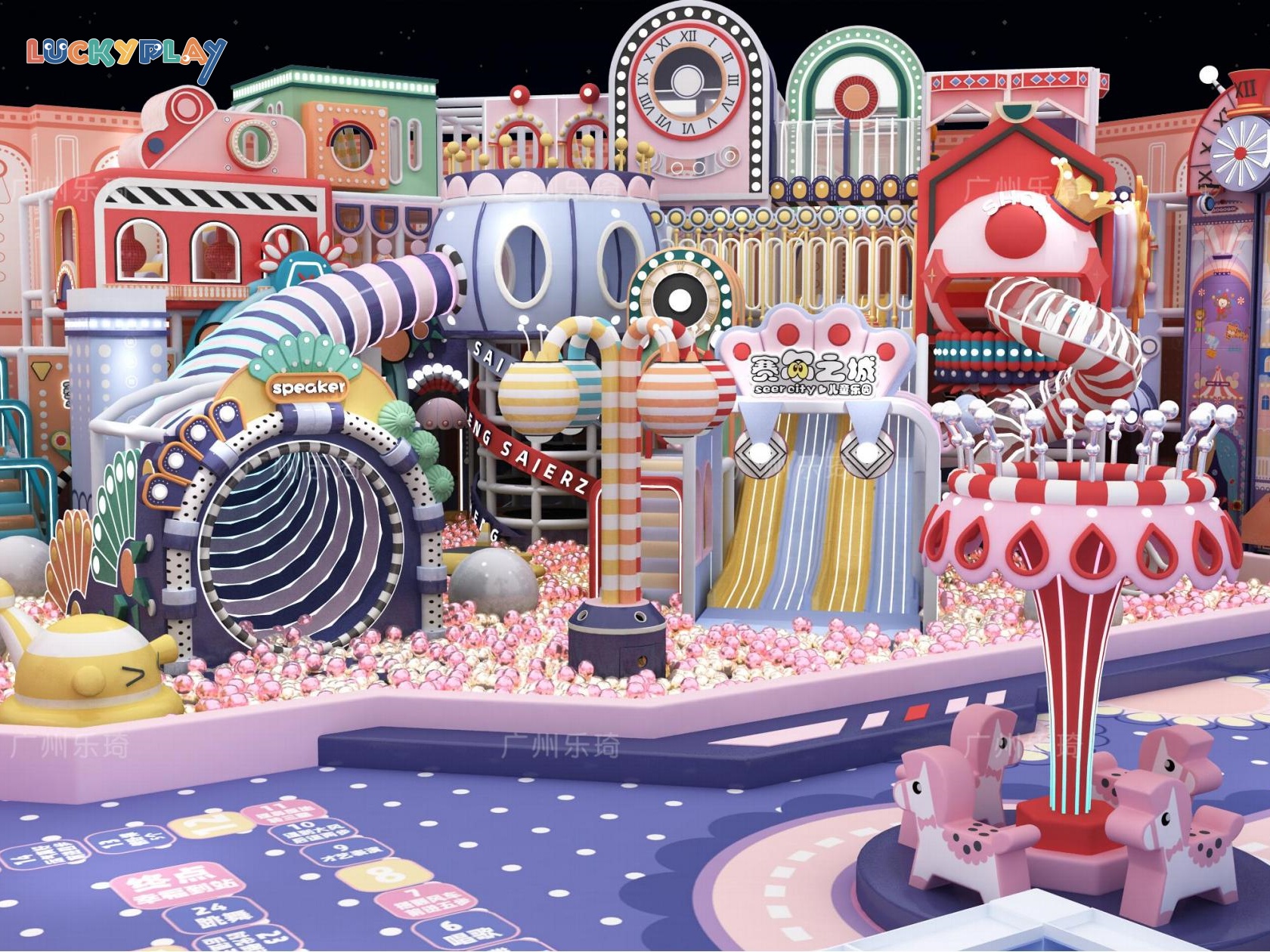 Magic Candy Carnival Indoor Playground Design