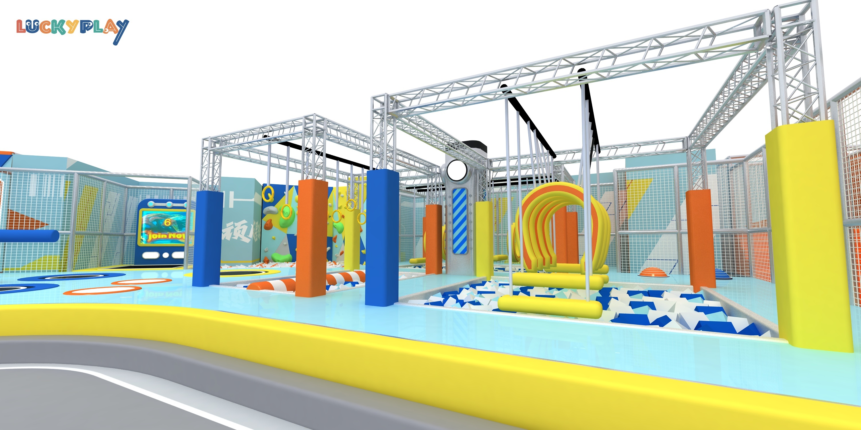 Minimalist style indoor playground design
