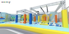 Minimalist style indoor playground design