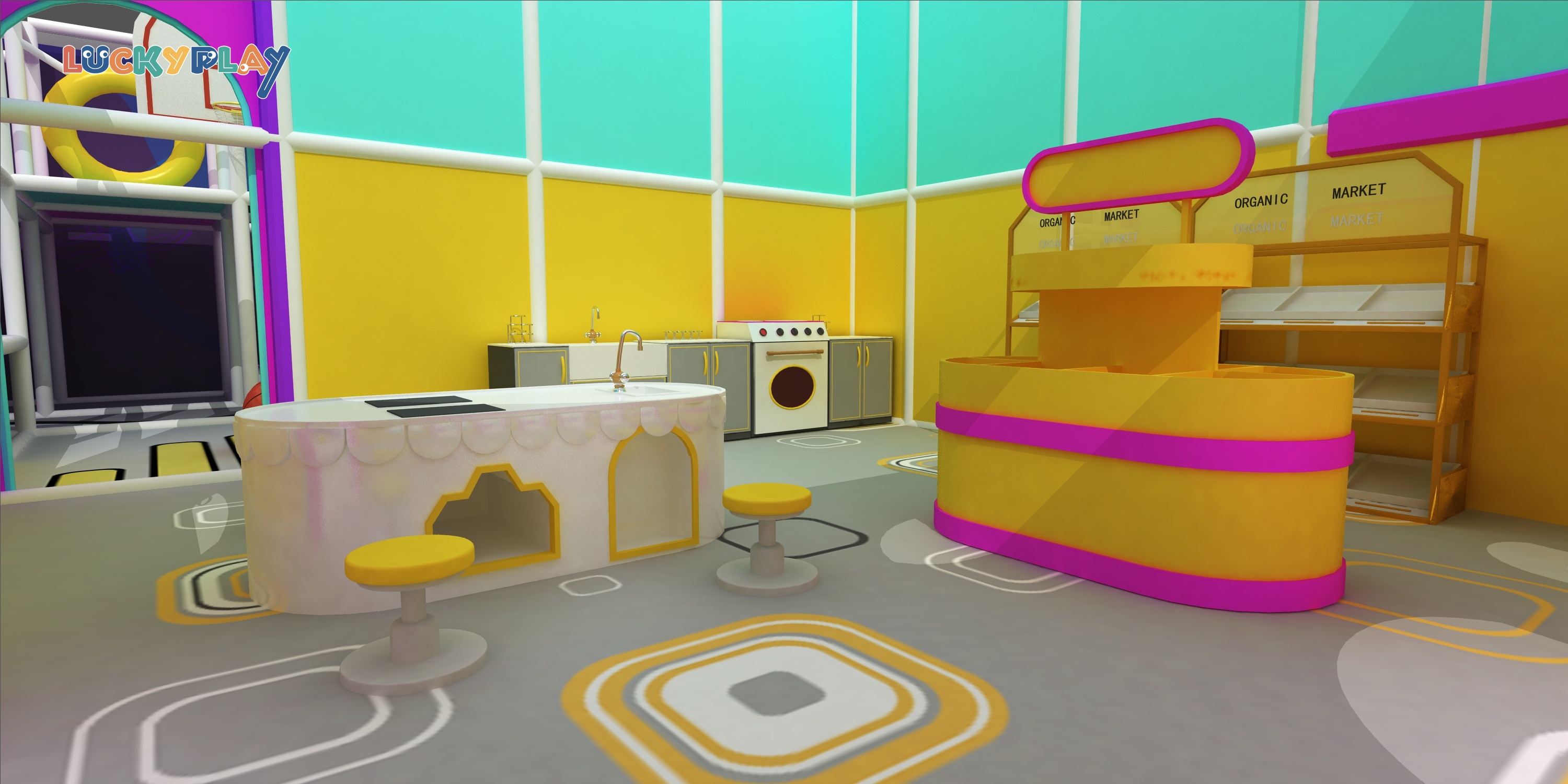 whimsical theme playground