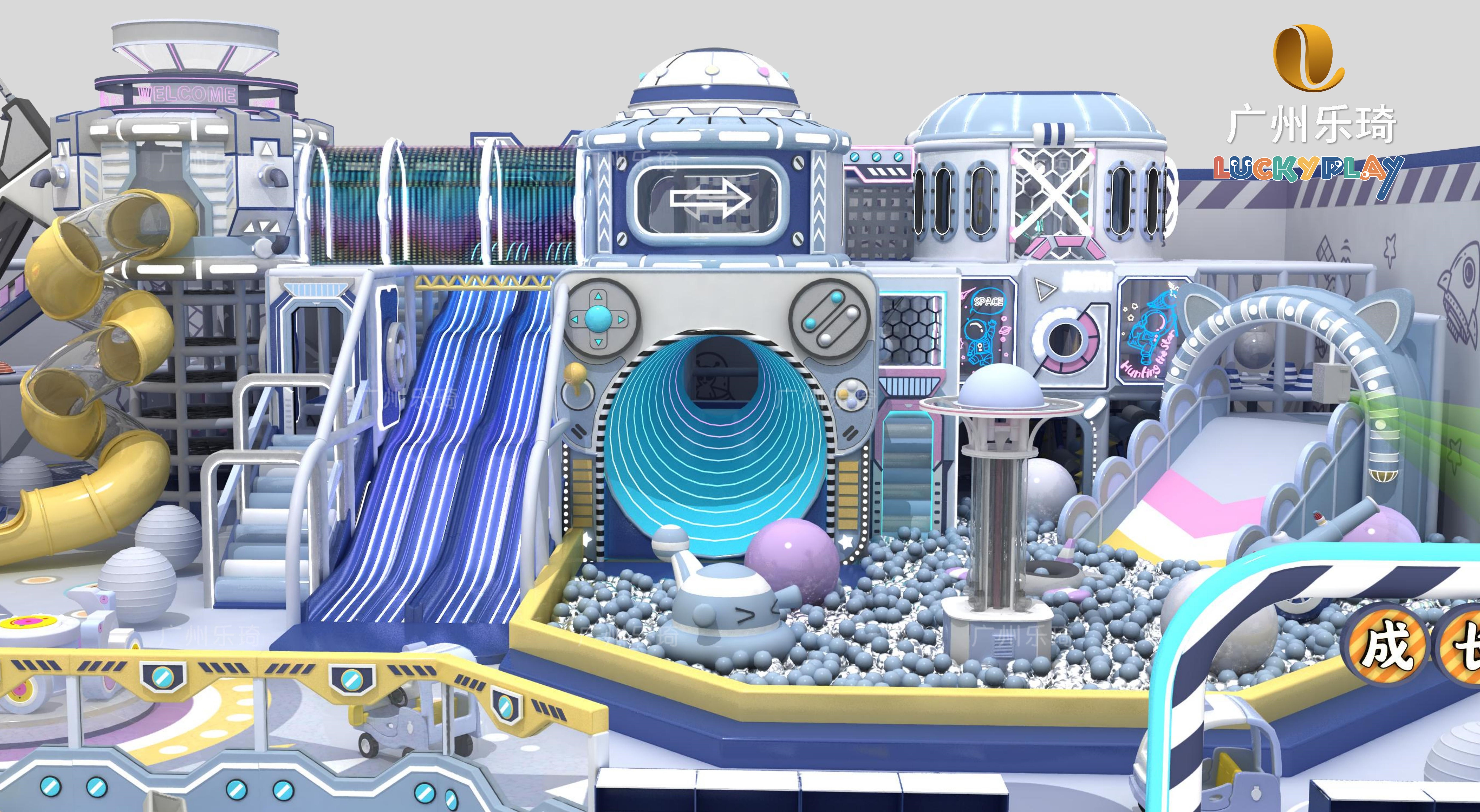 Space theme indoor playground design