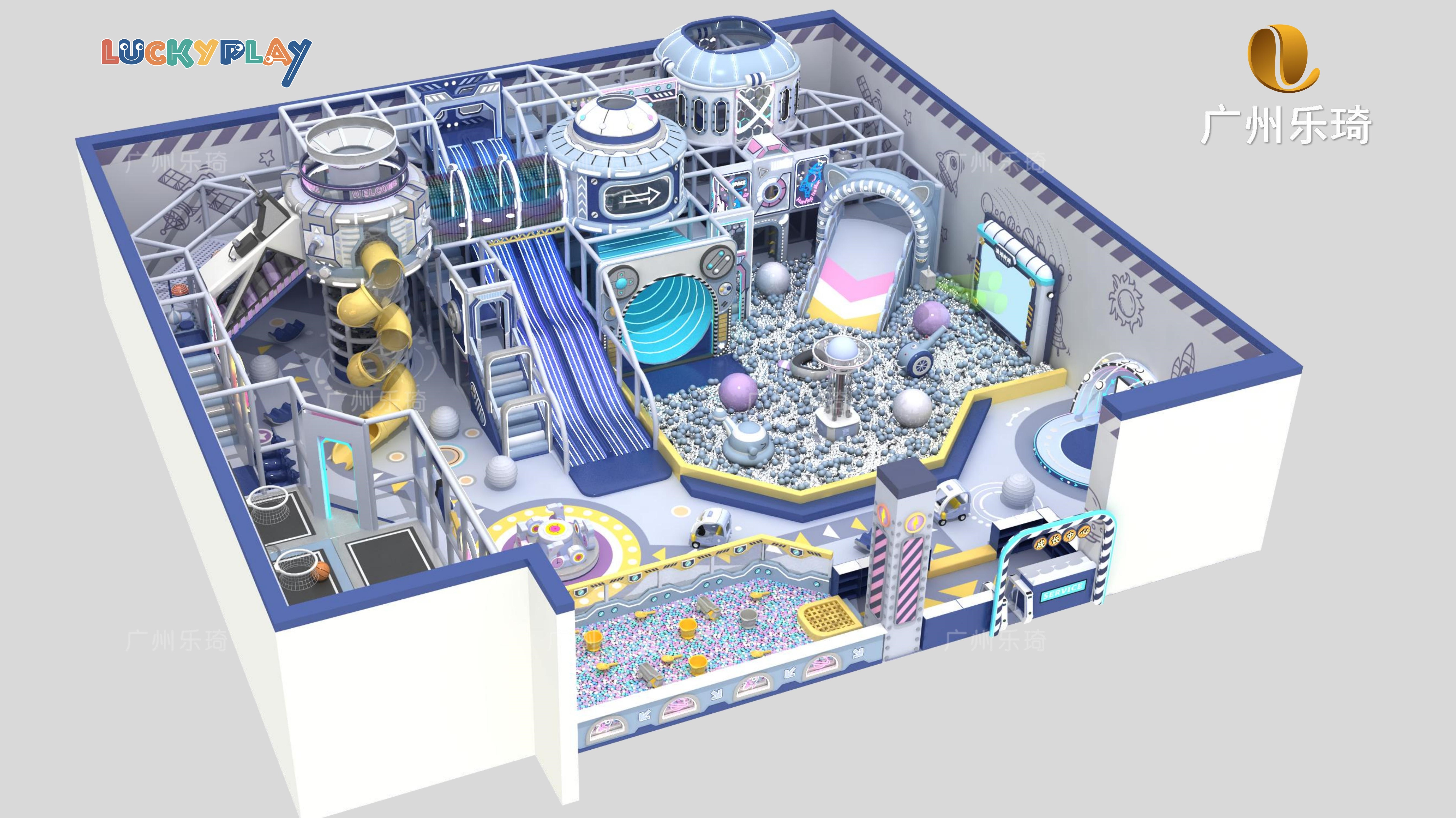Space theme indoor playground design