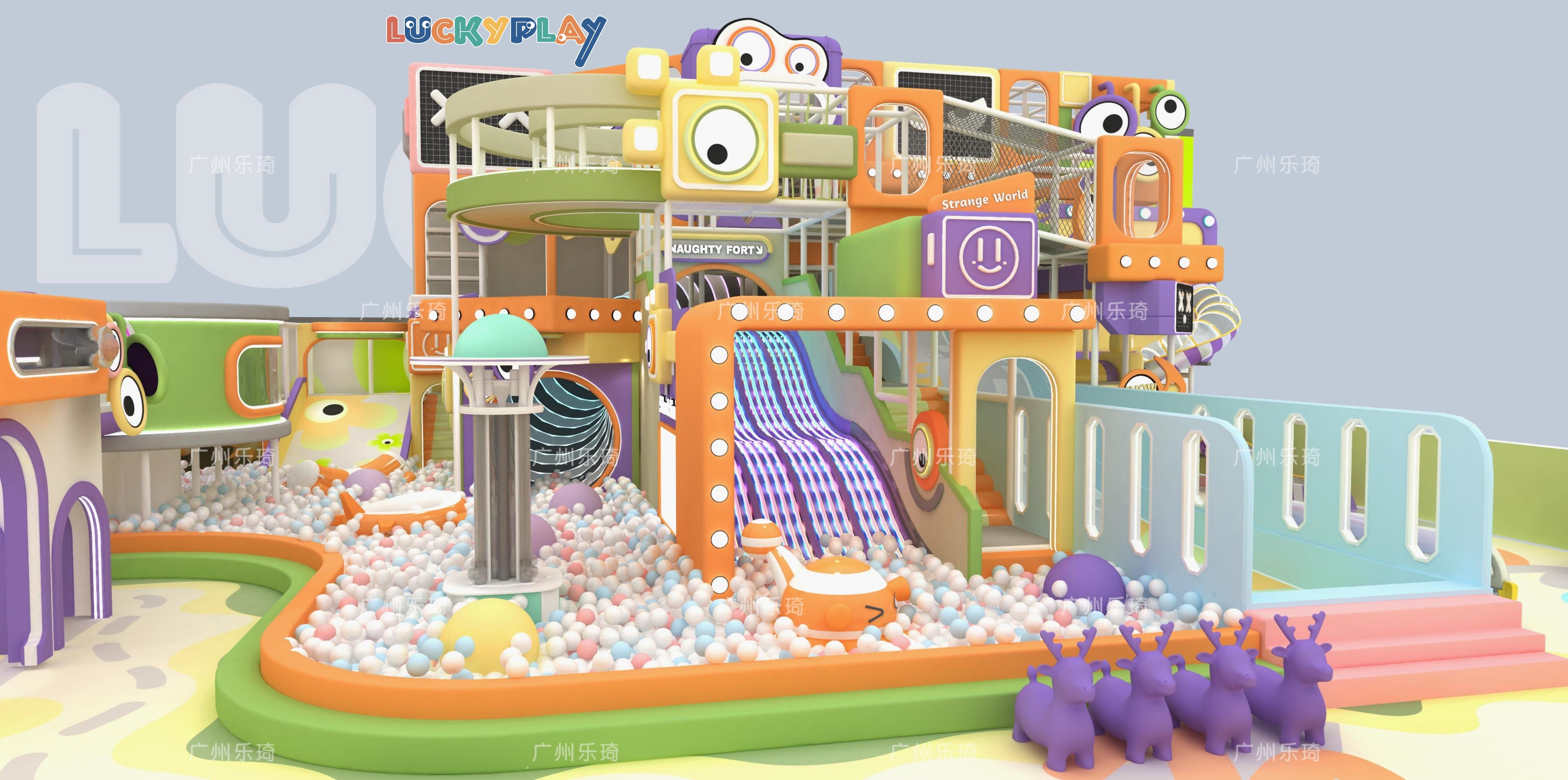 Grotesque Music Theme Indoor Playground