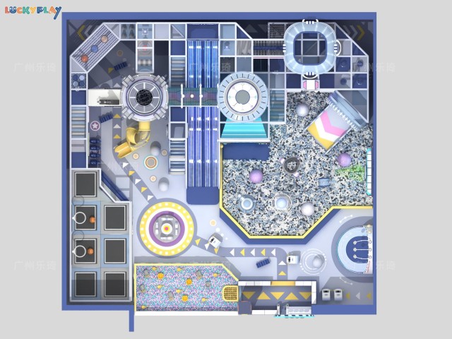 Space theme indoor playground design