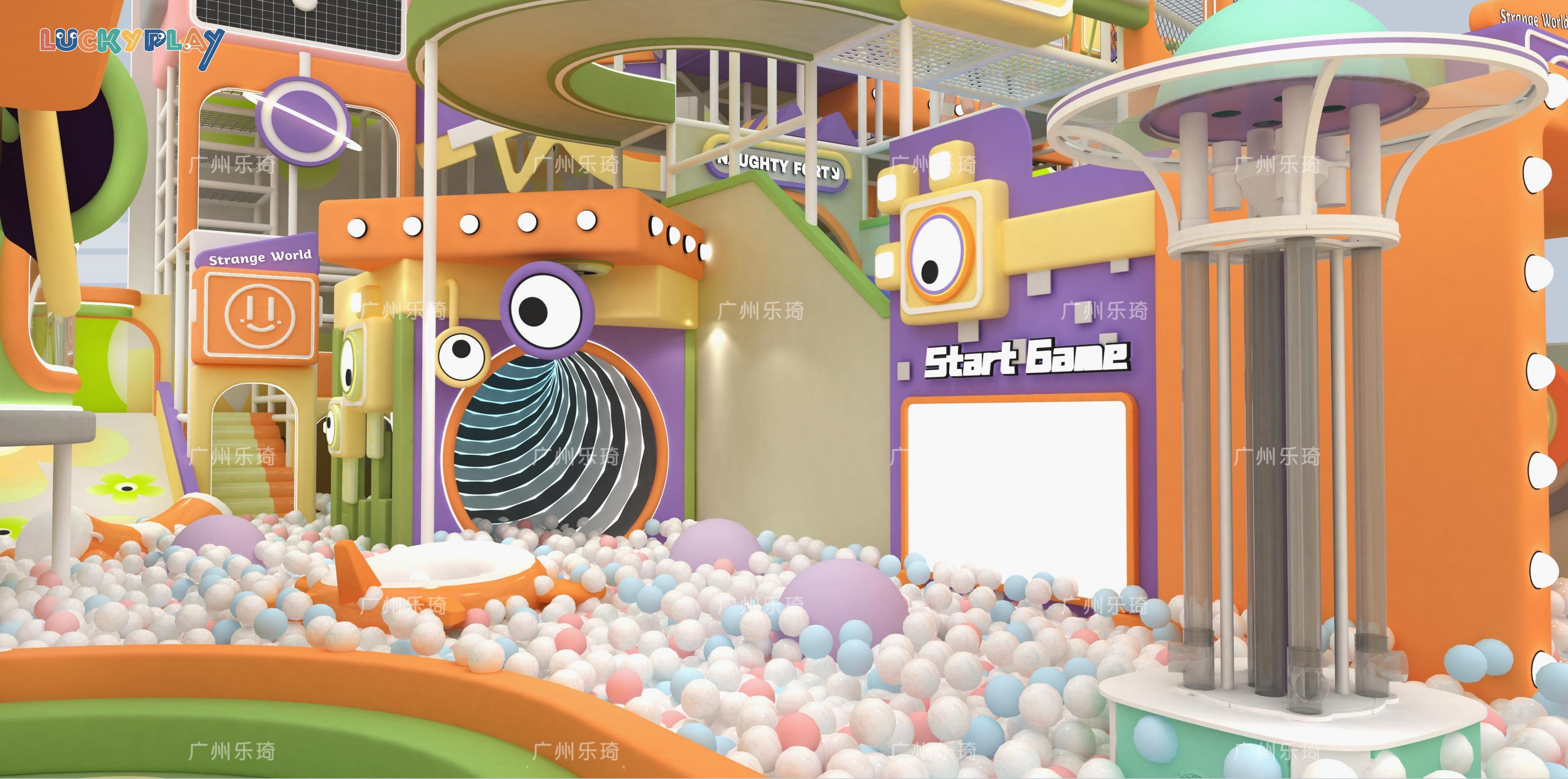 Grotesque Music Theme Indoor Playground