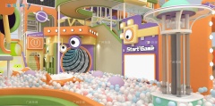 Grotesque Music Theme Indoor Playground