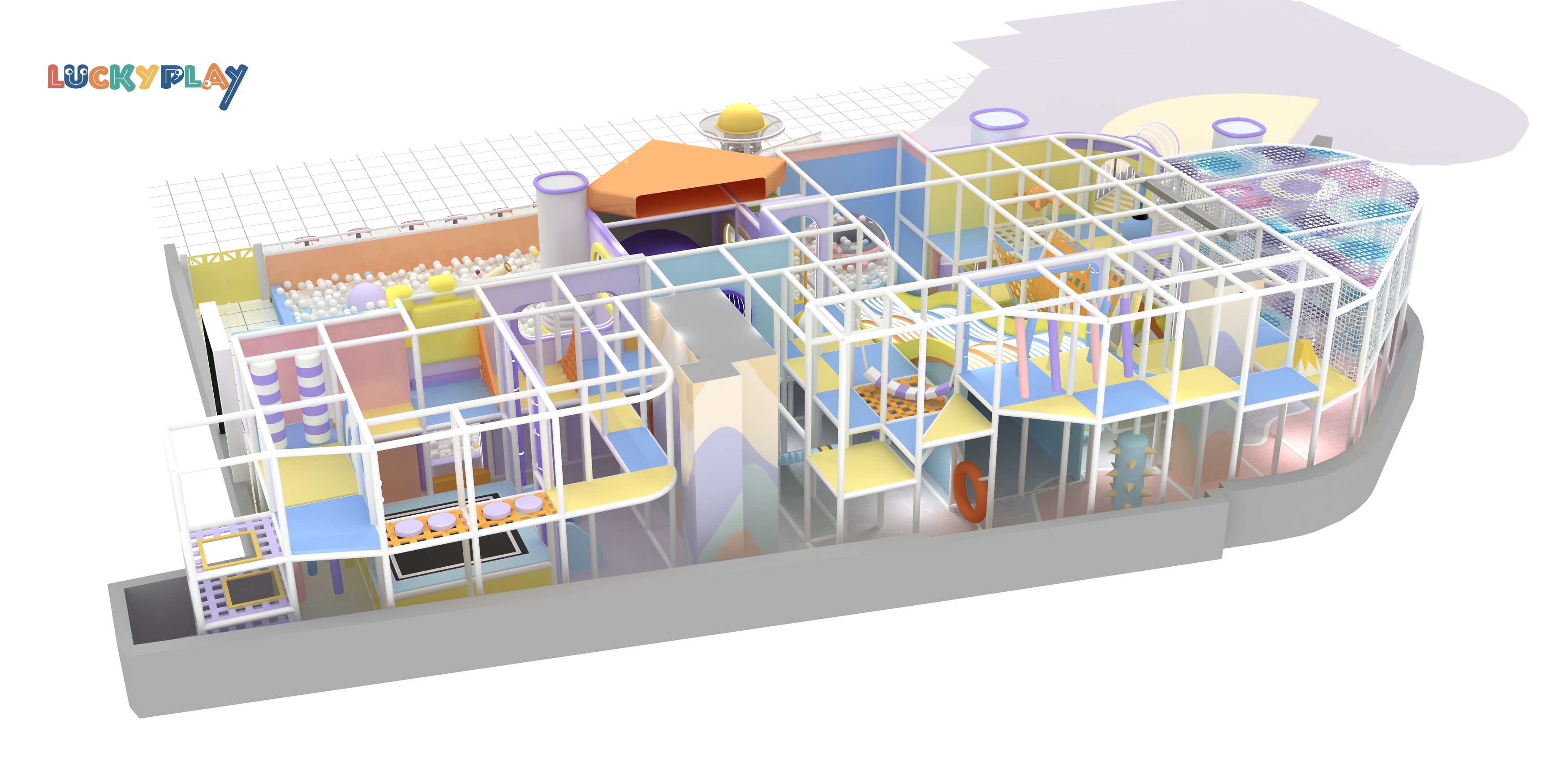 Grotesque Music Theme Indoor Playground