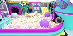 Grotesque Music Theme Indoor Playground